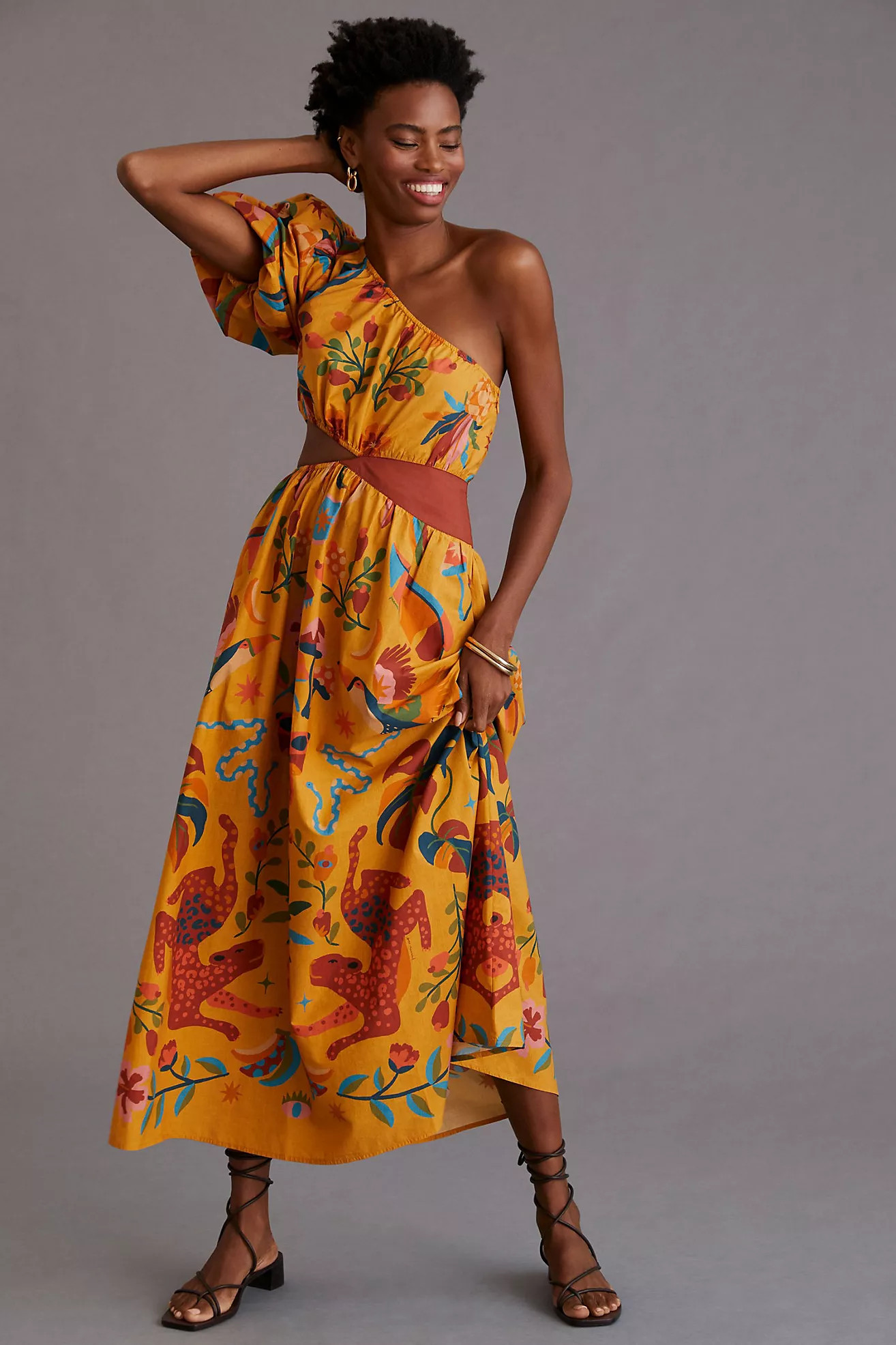 FARM Rio One-Shoulder Maxi Dress | Anthropologie (US)