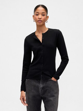 Ribbed Button-Up Top | Gap Factory