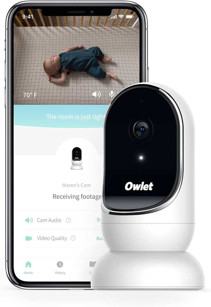 Owlet Cam Video Baby Monitor - Smart Baby Monitor with Camera and Audio - Stream 1080p HD Video w... | Amazon (US)