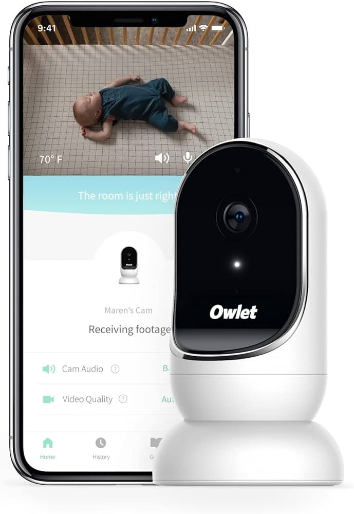 Owlet Cam Video Baby Monitor - Smart Baby Monitor with Camera and Audio - Stream 1080p HD Video w... | Amazon (US)