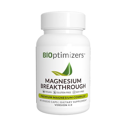 BIOptimizers Magnesium Breakthrough Supplement 4.0 - Has 7 Forms of Magnesium: Glycinate, Malate, Citrate, and More - Natural Sleep and Brain Supplement - 60 Capsules | Amazon (US)