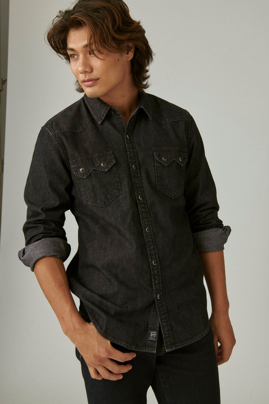 SAWTOOTH DENIM WESTERN SHIRT | Lucky Brand