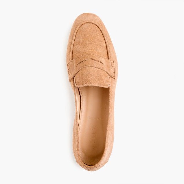 Charlie penny loafers in suede | J.Crew US