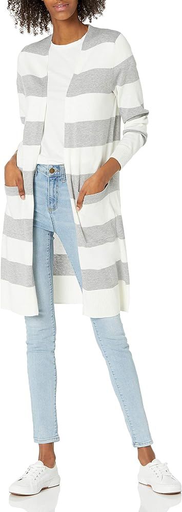 Women's Lightweight Long-Sleeve Longer Length Cardigan | Amazon (US)