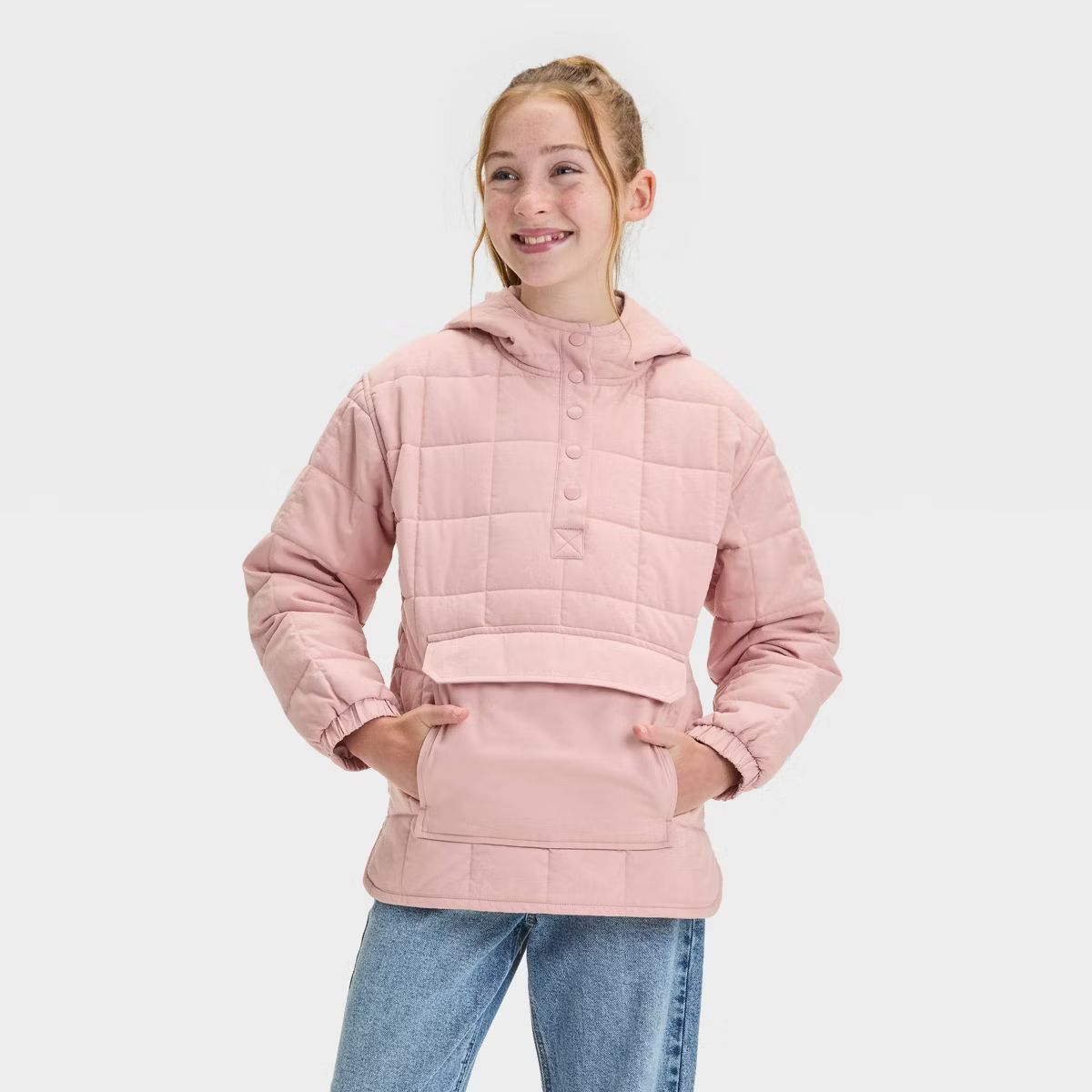 Girls' Solid Quilted Jacket - art class™ | Target