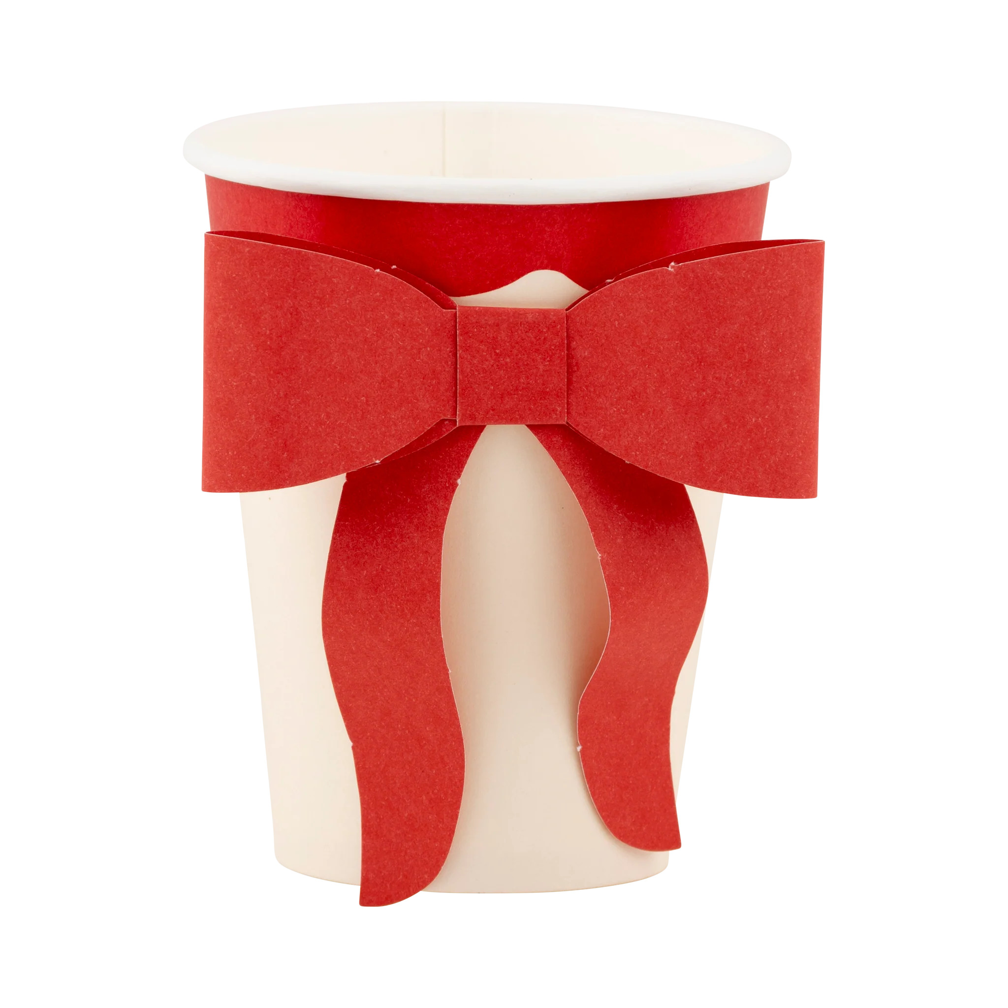 Red and Pink Bow Paper Cups | My Mind's Eye