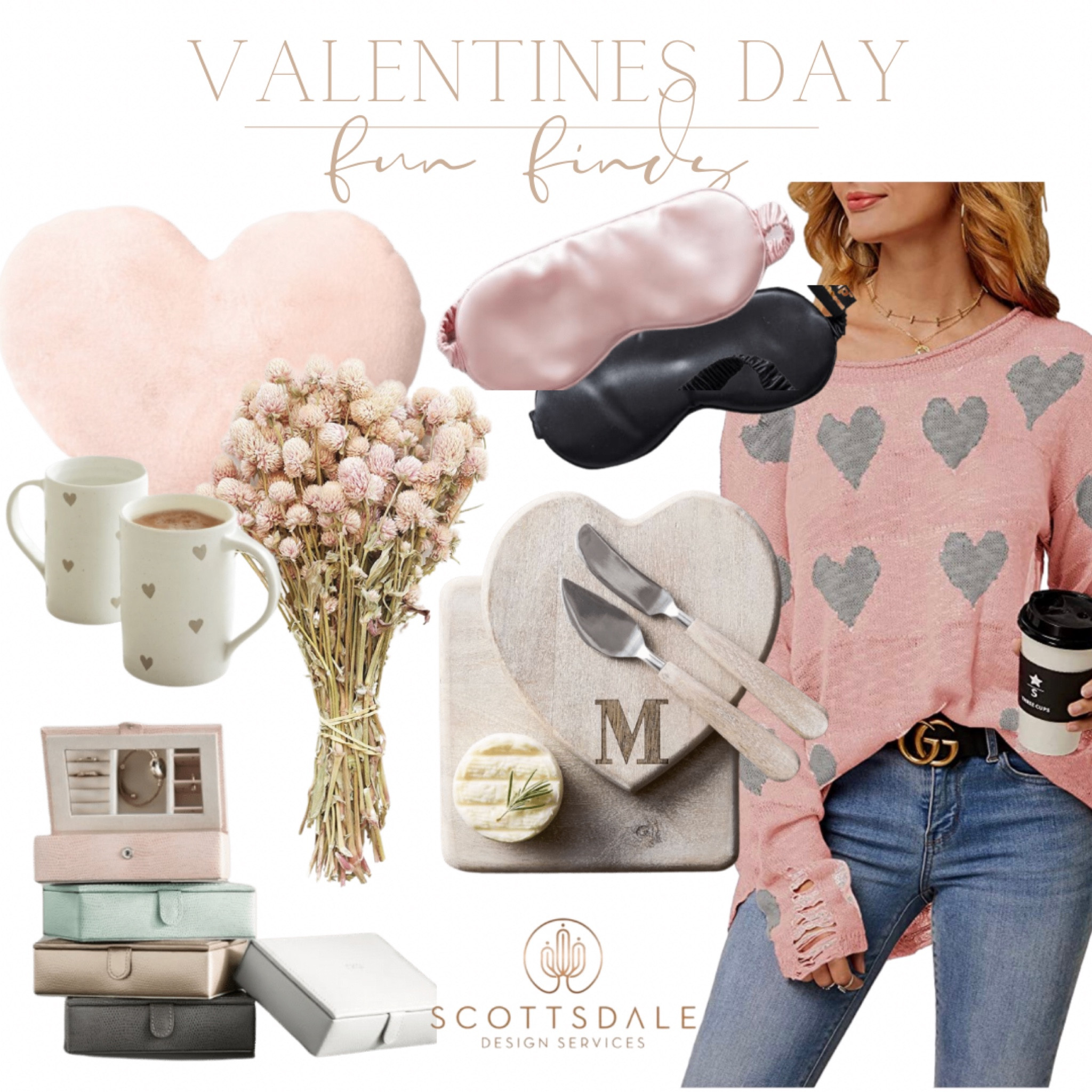 Valentines Day finds🤍

Women’s heart sweater, loungewear, charcuterie board, jewelry box, gifts for her, Valentines gifts, dried flowers, pink home decor

#LTKFind #LTKhome #LTKfamily