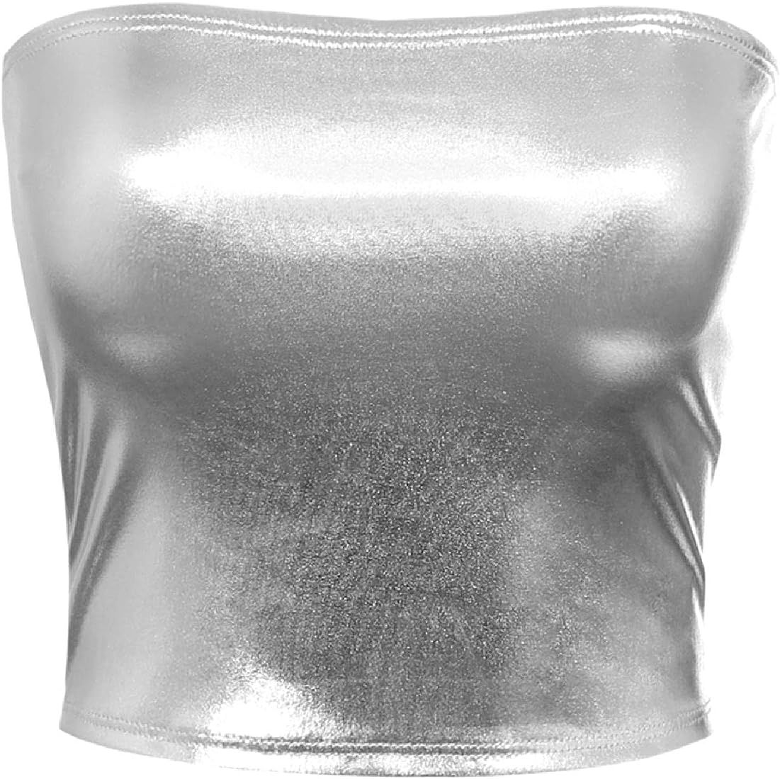 MixMatchy Women's Causal Strapless Basic Sexy Tube Top | Amazon (US)