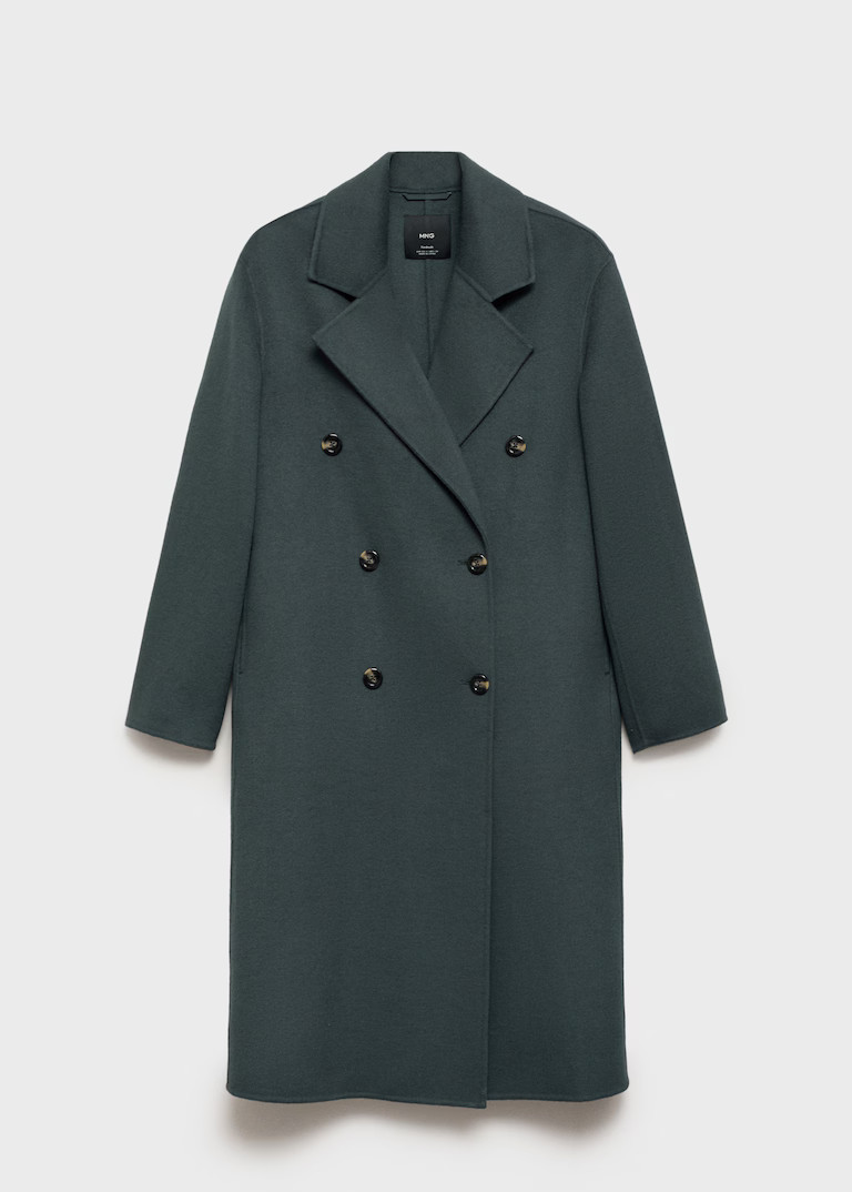 Handmade oversized wool coat - Women | MANGO United Kingdom | MANGO (UK)