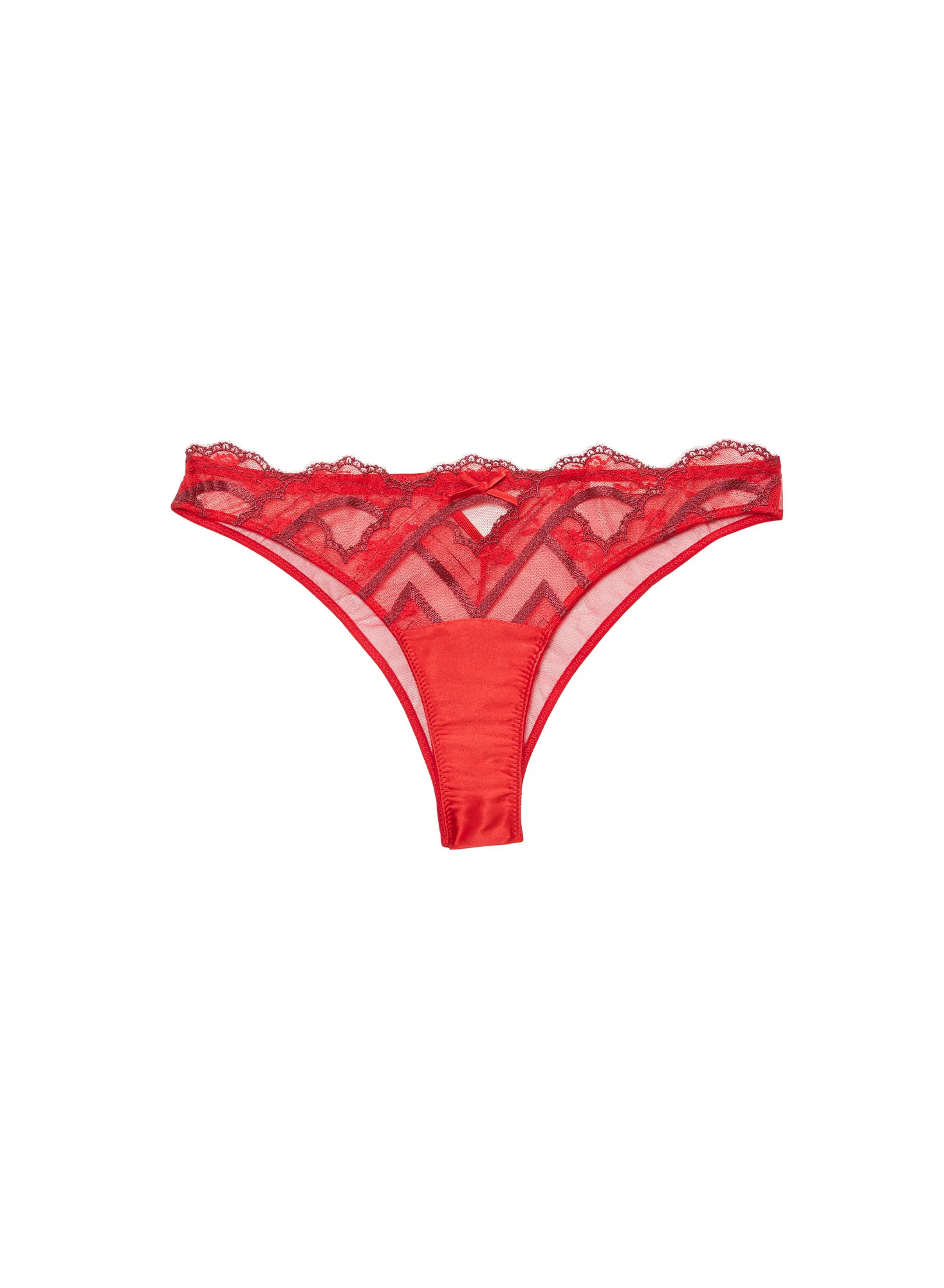 Rouge Hendrix Embroidery Cheeky | Fleur du Mal | Fleur du Mal