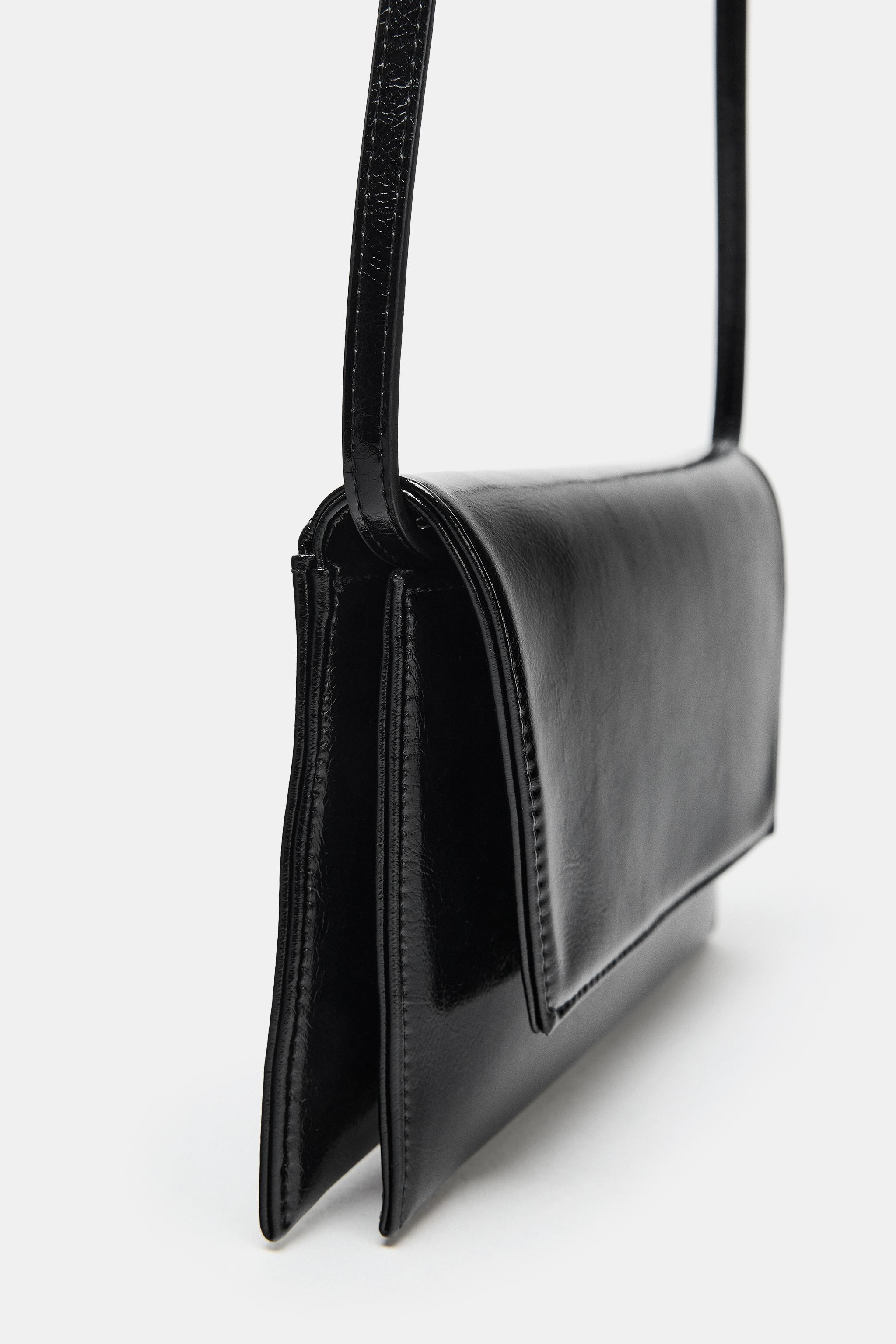 PATENT EFFECT MINI CROSSBODY BAG | Zara US