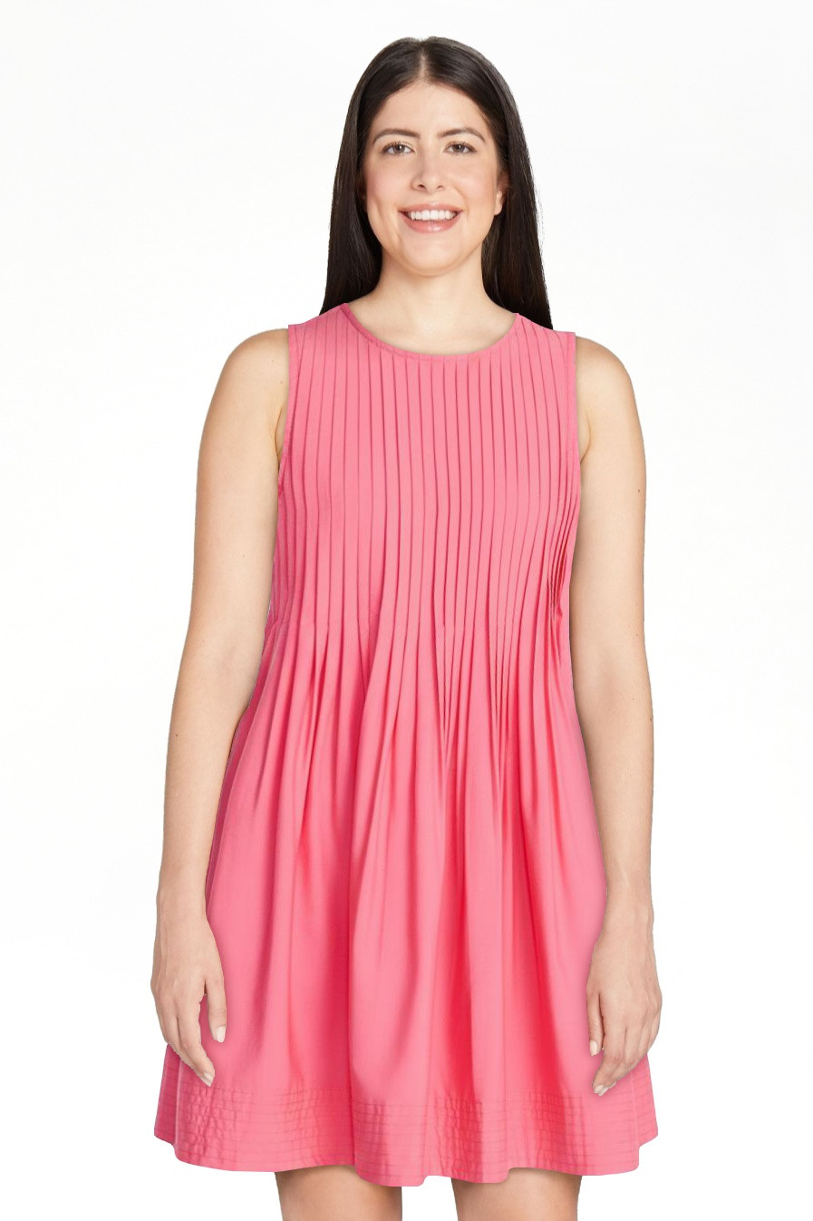Free Assembly Women's Sleeveless Pleated Mini Dress, Sizes XS-XXL | Walmart (US)