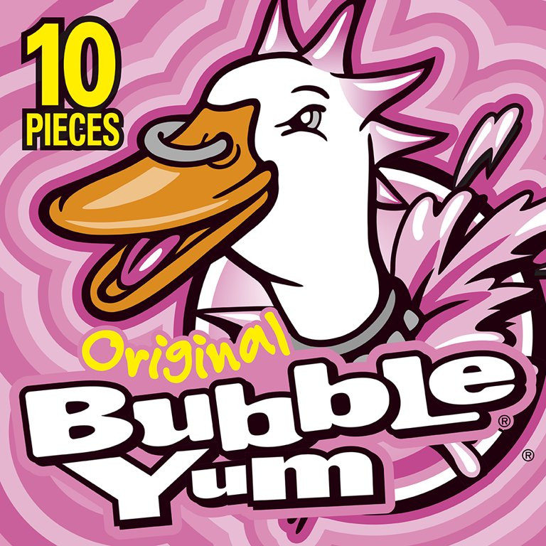 BUBBLE YUM Original Flavor Bubble Gum, Individually Wrapped, 2.82 oz, Pack (10 Pieces) | Walmart (US)