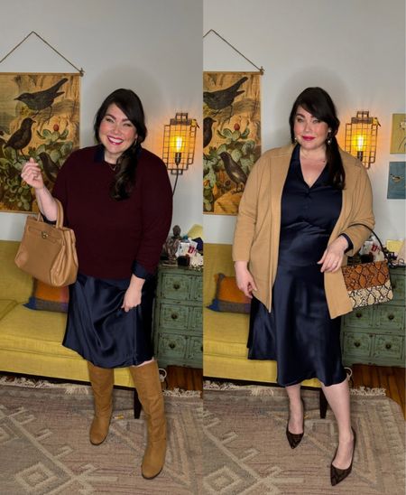 I found a new brand that offers plus sizes! It’s called Quince and it’s a luxury brand – all the nice fabrics, beautiful colors, high quality clothes. I styled their plus size silk skirt two ways with more of their pieces!

#LTKplussize #LTKworkwear
