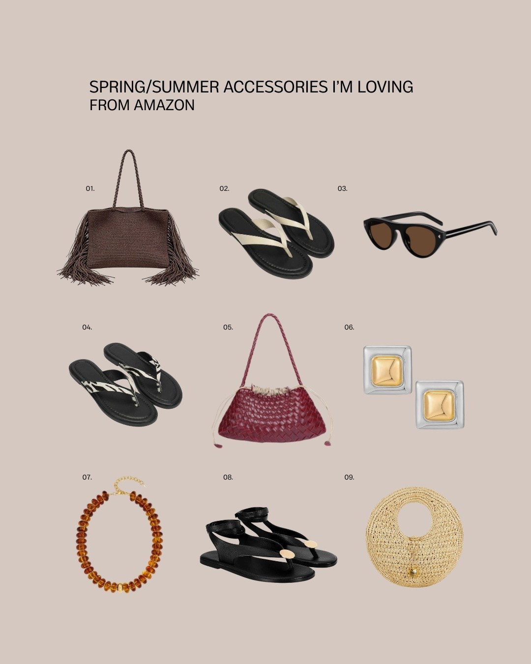 Things I’m adding to my cart from Amazon for spring and summer! Love these accessories to elevate any outfit!


Raffia bag, elevated sandals, beaded jewelry, summer sandals, summer accessories, statement jewelry, spring accessories  

#LTKootd #LTKSeasonal #LTKgrwm