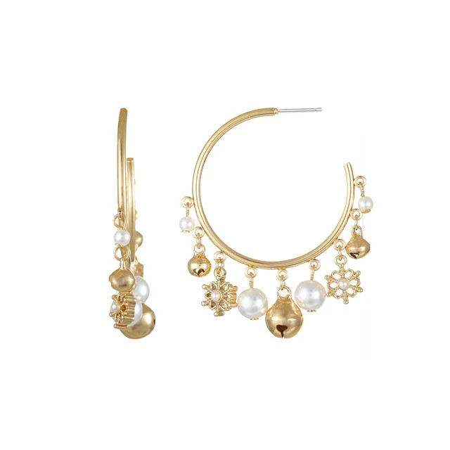Packed Party Jingle Bells Hoop Earrings | Walmart (US)