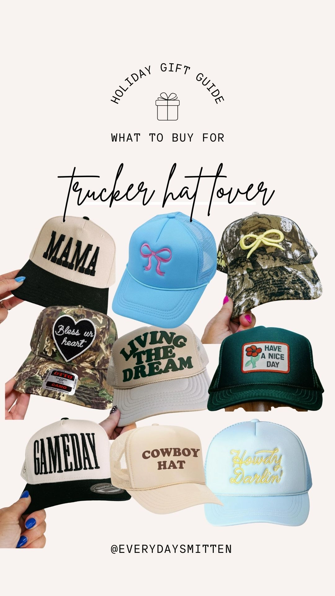 Gift guide for the trucker hat lover! 

#LTKSeasonal #LTKGiftGuide #LTKHoliday