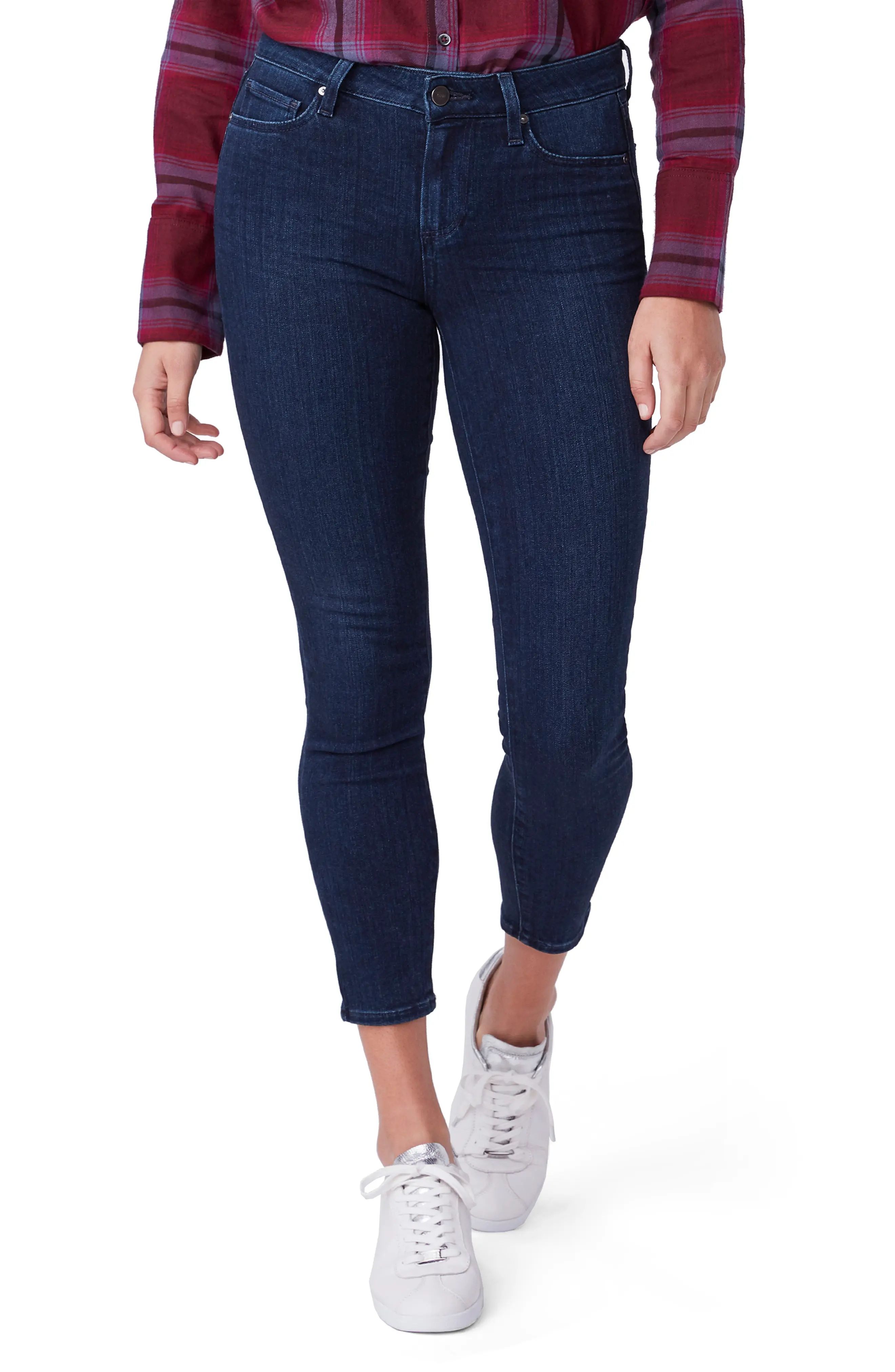 Women's Paige Verdugo Crop Skinny Jeans, Size 30 - Blue | Nordstrom