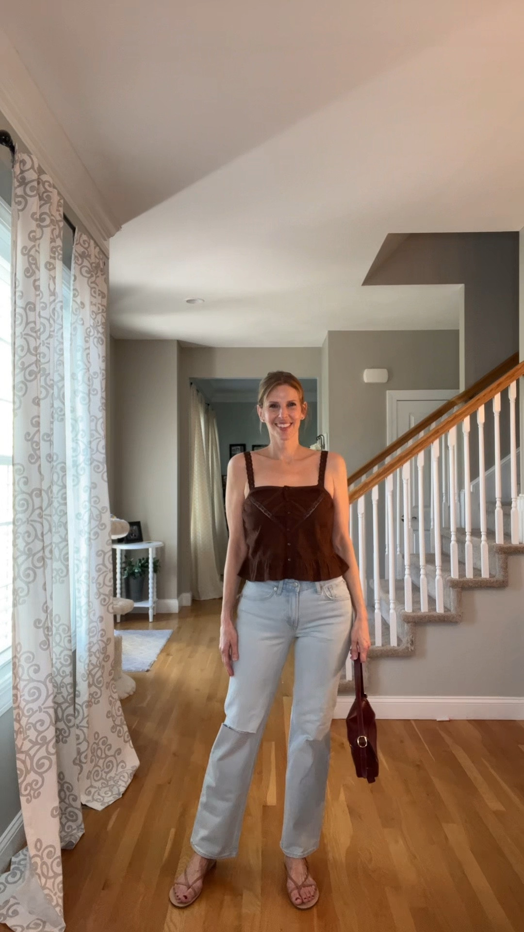 Summer outfit ideas ☀️
Casual denim looks with easy tops… one a little more put together, one super laid-back 🤎

Lightweight, fitted pieces for warm days 🌿✨

#LTKOver40 #LTKSeasonal