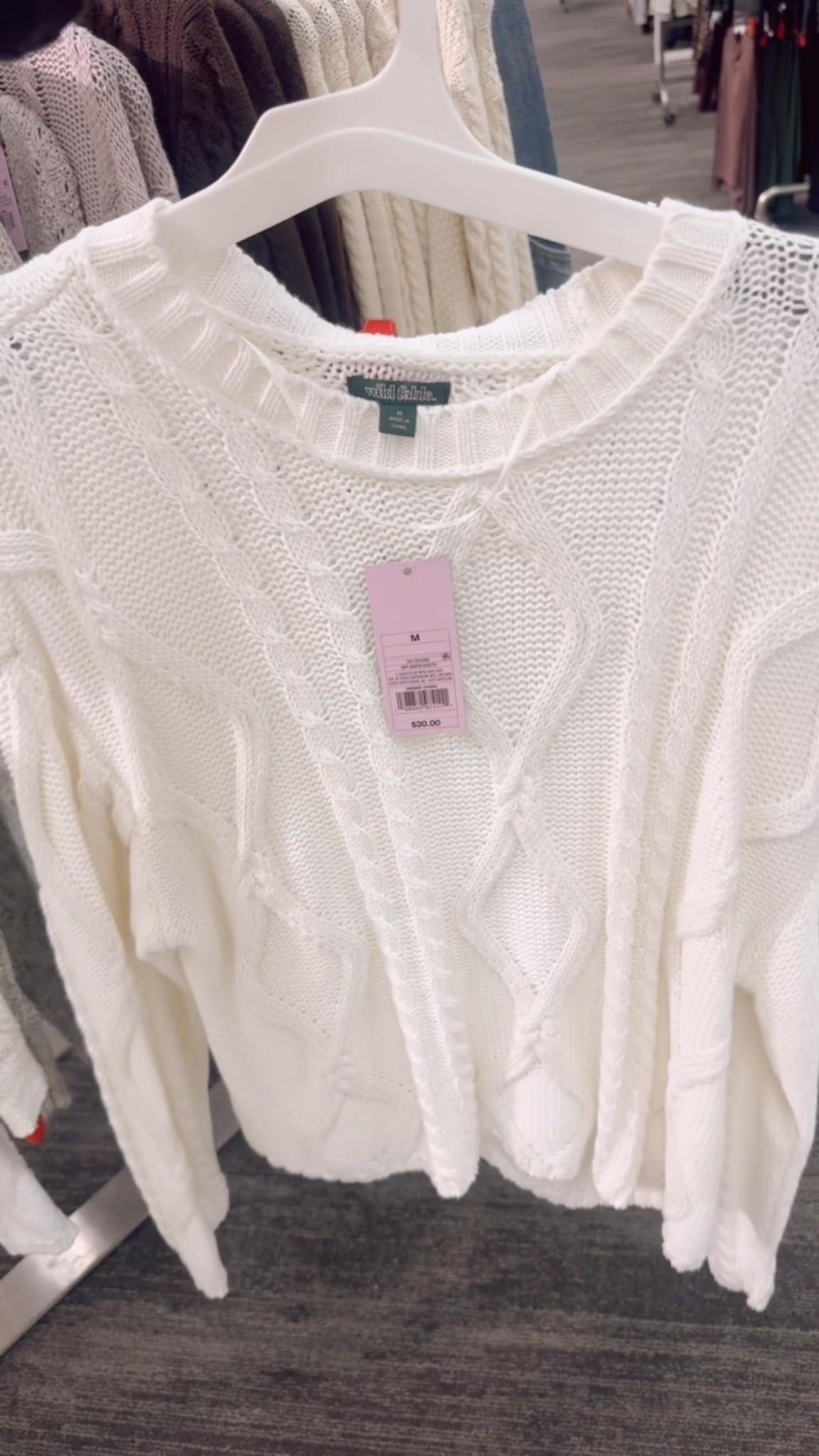 Target textured cable knit sweater 😍 LOVE this one! 