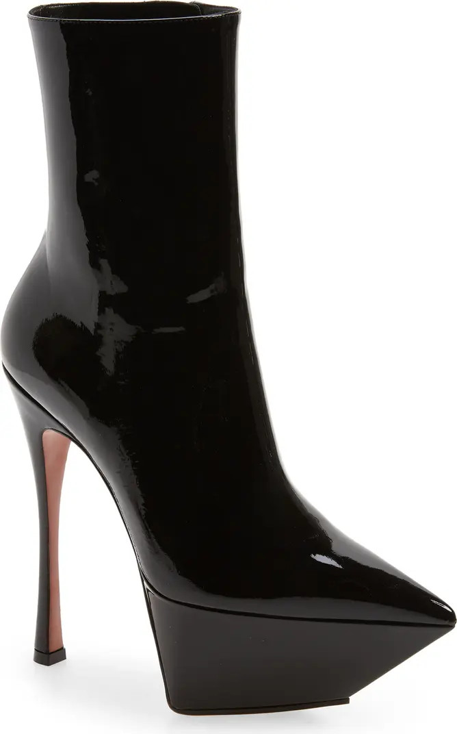 Amina Muaddi Yigit Pointed Toe Platform Bootie | Nordstrom | Nordstrom