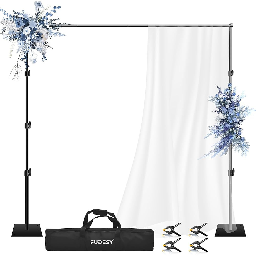 FUDESY Heavy Duty Backdrop Stand, 10x10ft Adjustable Photo Background Stand Support System Kit wi... | Amazon (US)
