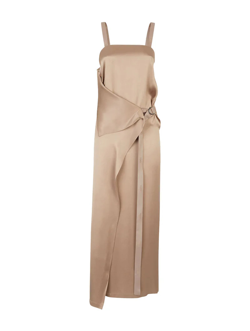 Brown silk dress | Suitnegozi INT