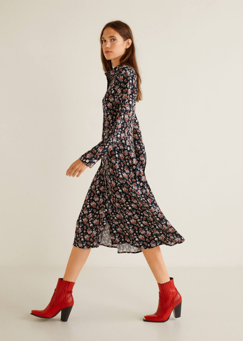 Floral print dress - Women | MANGO (US)