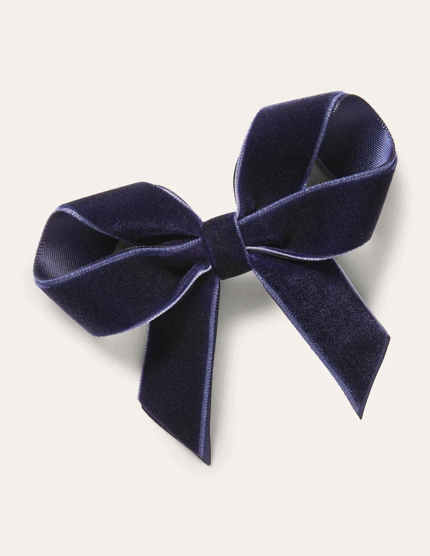 Large Bow Hair Clip - College Navy | Boden (US)