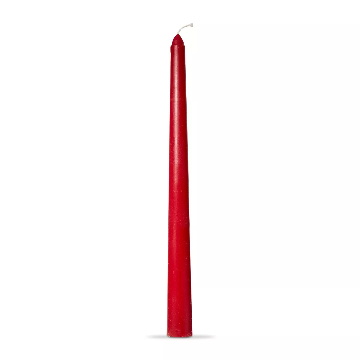 tag Color Studio 12" Traditional Taper Unscented Smokeless Paraffin Wax Candle Red, Set of 4, Bur... | Target