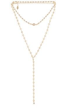 Ettika Layered Lariat Necklace in Gold from Revolve.com | Revolve Clothing (Global)