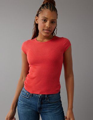 AE Hey Baby Ribbed T-Shirt | American Eagle Outfitters (US & CA)