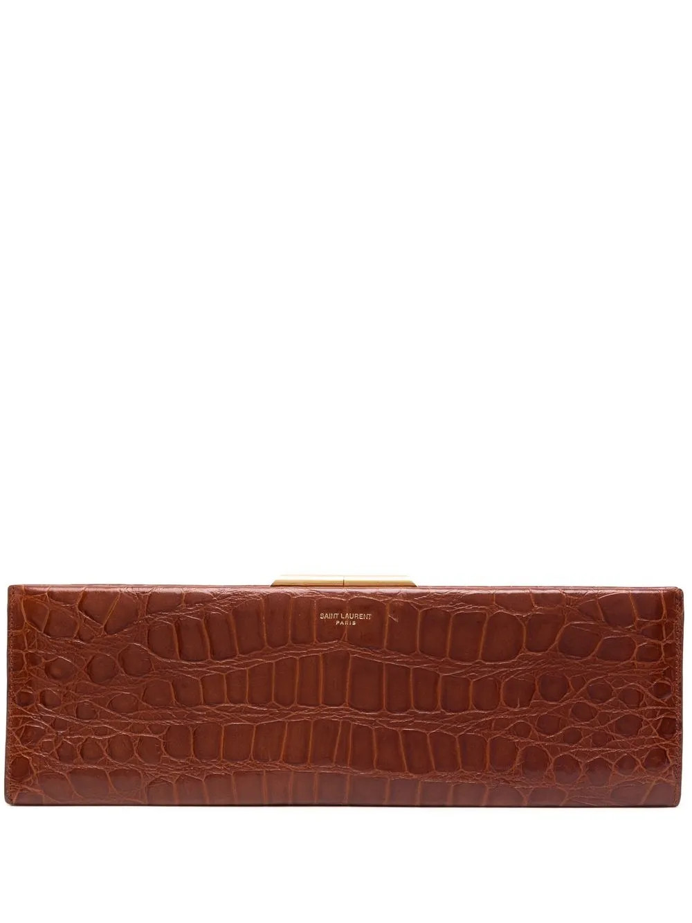 large Midnight crocodile-embossed clutch | Farfetch Global