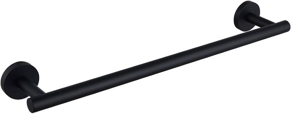 kimzcn Matte Black 18-Inch Hand Towel Bar SUS 304 Stainless Steel Towel Rack Holder for Bathroom ... | Amazon (US)