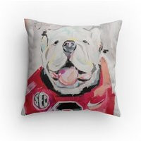 University Of Georgia Uga Painting 18x18 Pillow | Etsy (US)