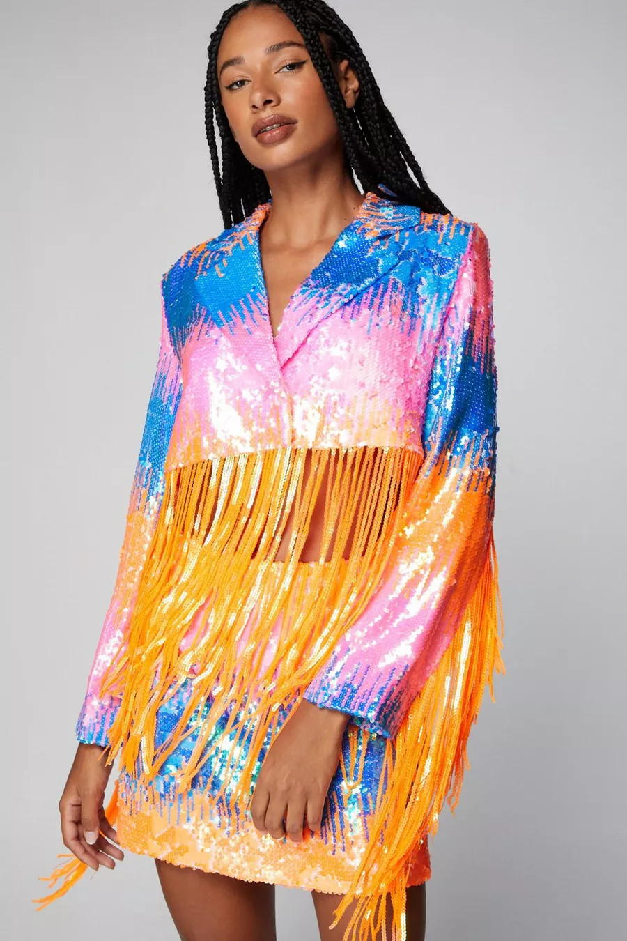 Sequin Fringe Trim Mini Skirt | Nasty Gal US
