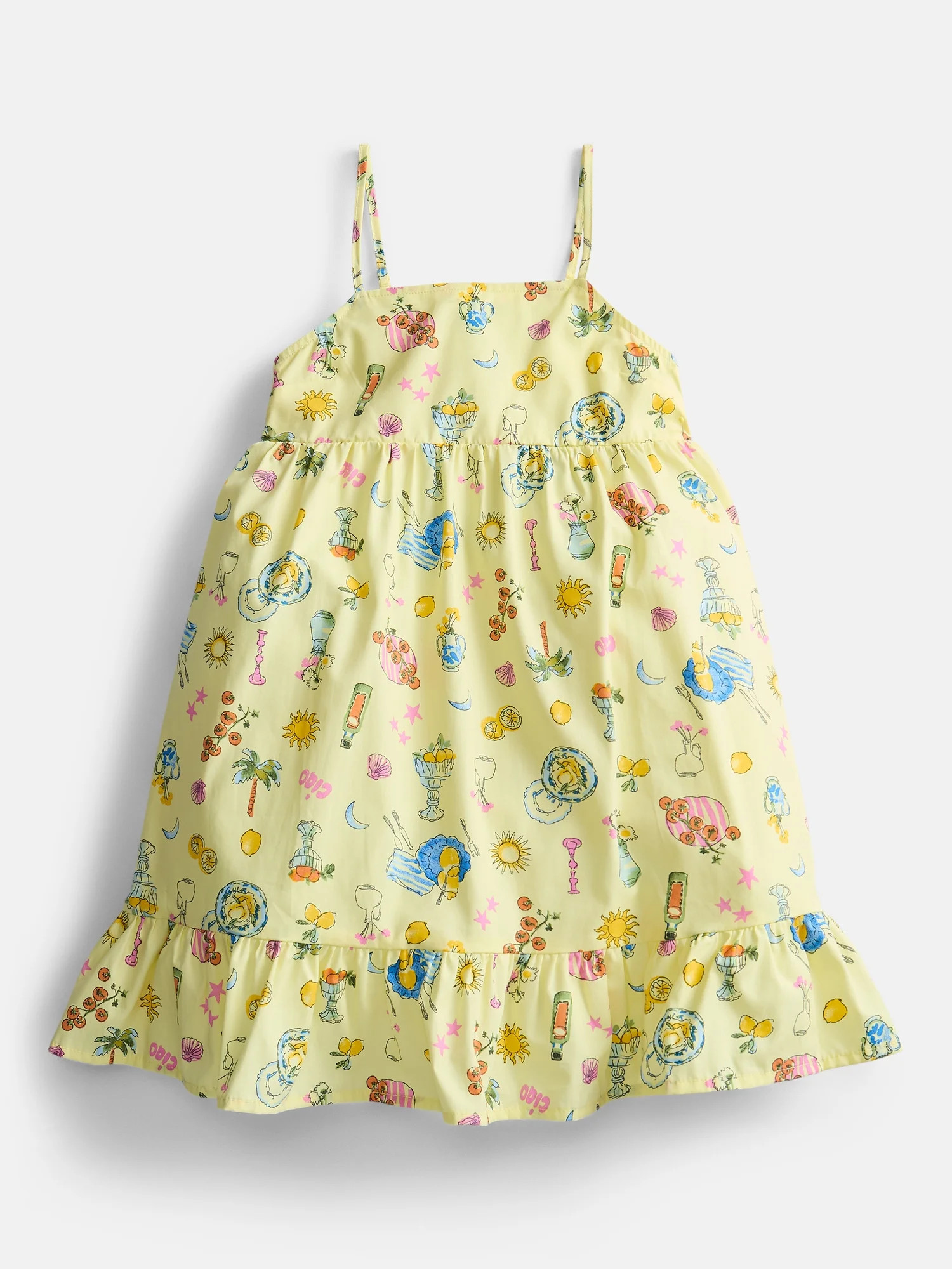 Weekend Academy Girls Sleeveless Babydoll Dress, Sizes 4-18 | Walmart (US)