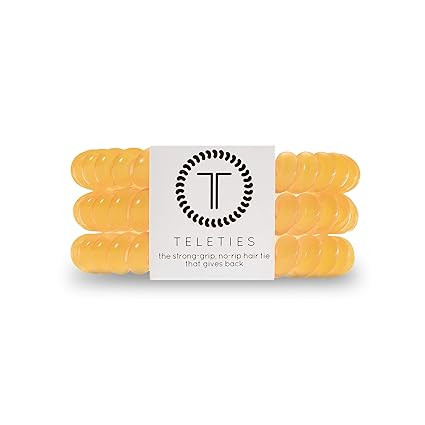 TELETIES - Neon Hair Ties - Hair Coils - 3 pack (Small, Atomic) | Amazon (US)