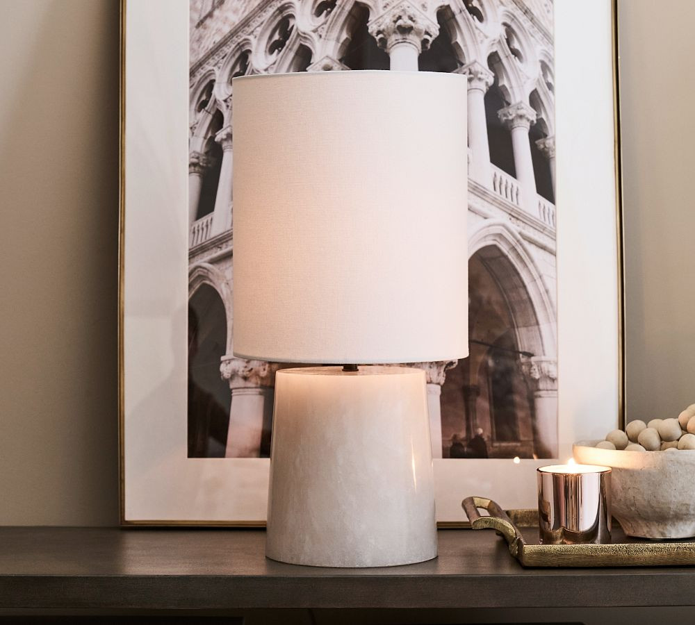 Tapered Alabaster Table Lamp | Pottery Barn (US)