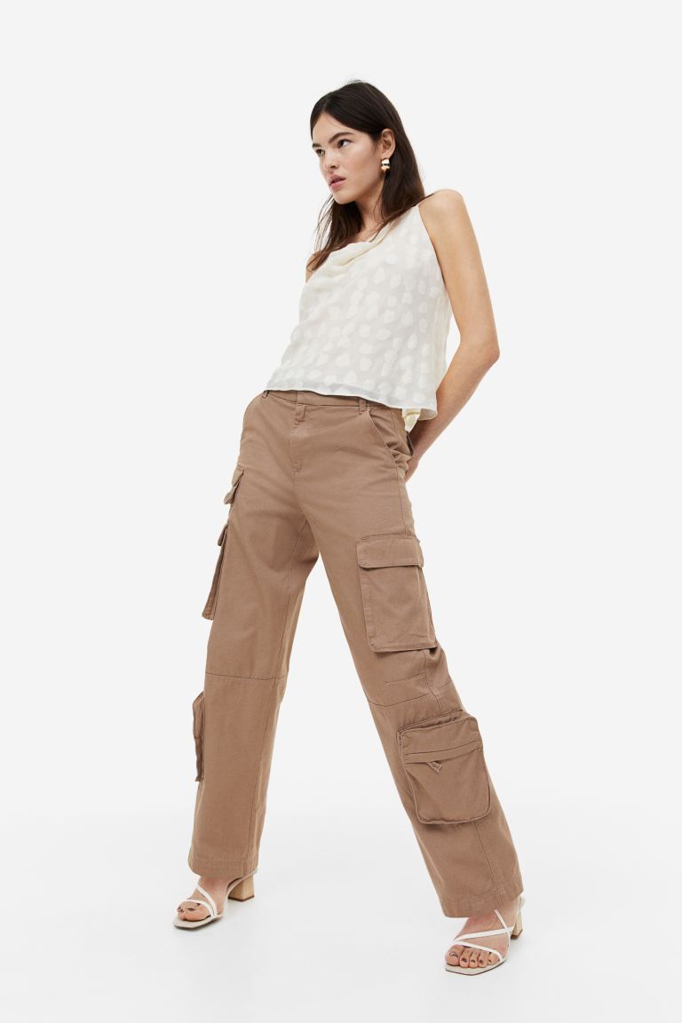 Straight cargo trousers | H&M (US + CA)