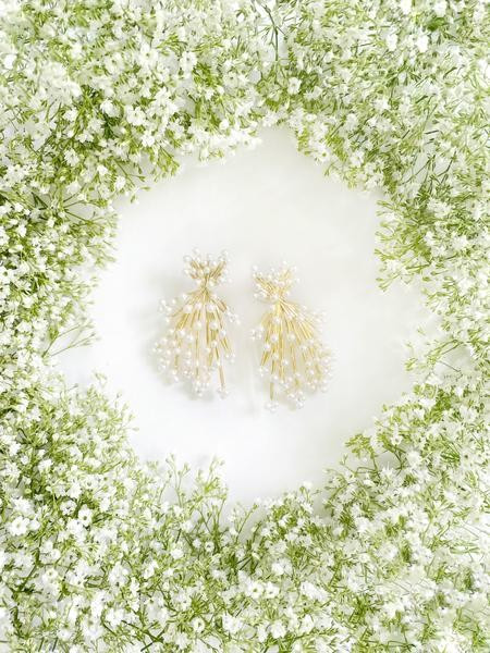 collection earrings: babies breath earrings | Nicola Bathie Jewelry