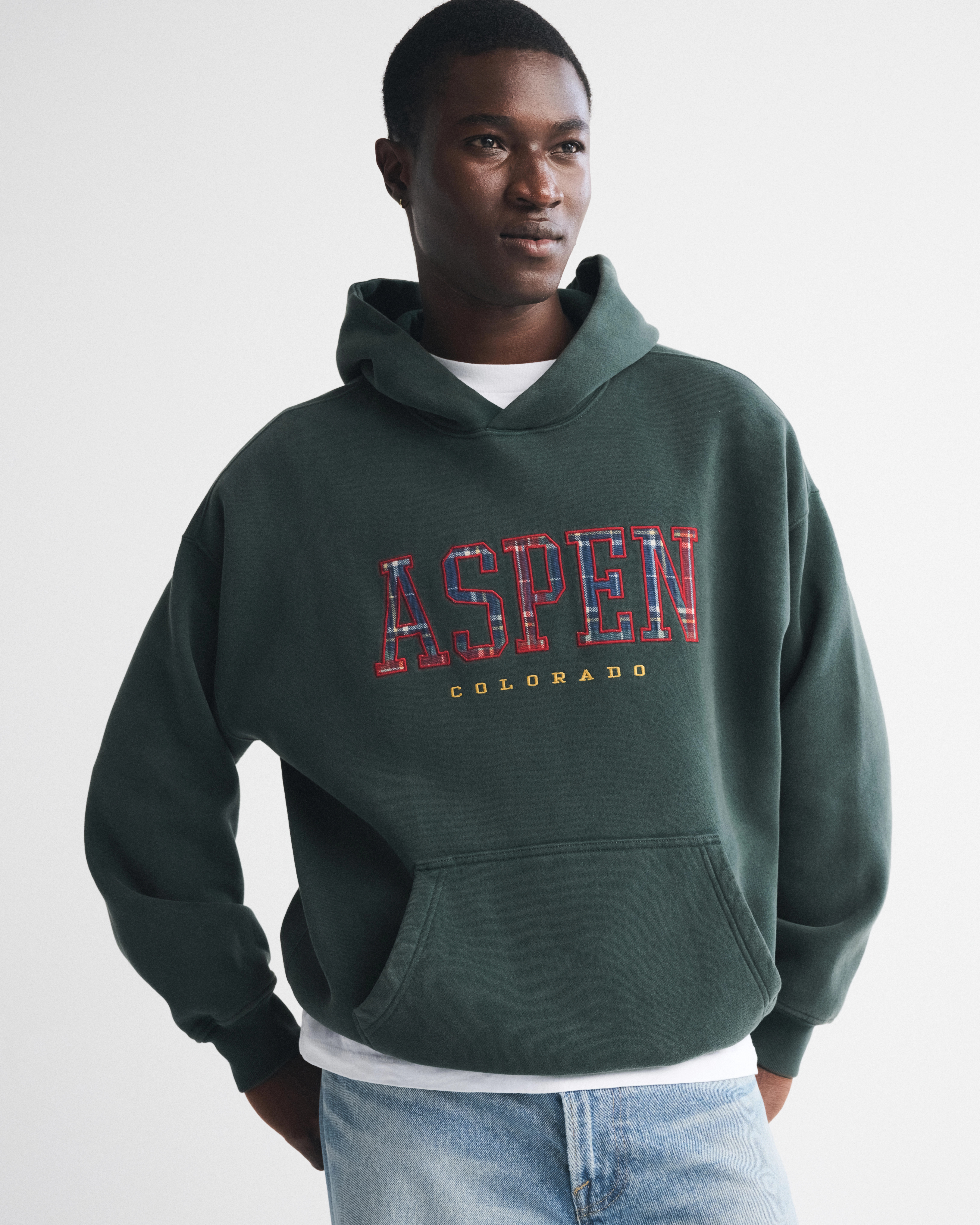 Aspen Graphic Popover Hoodie | Abercrombie & Fitch (US)