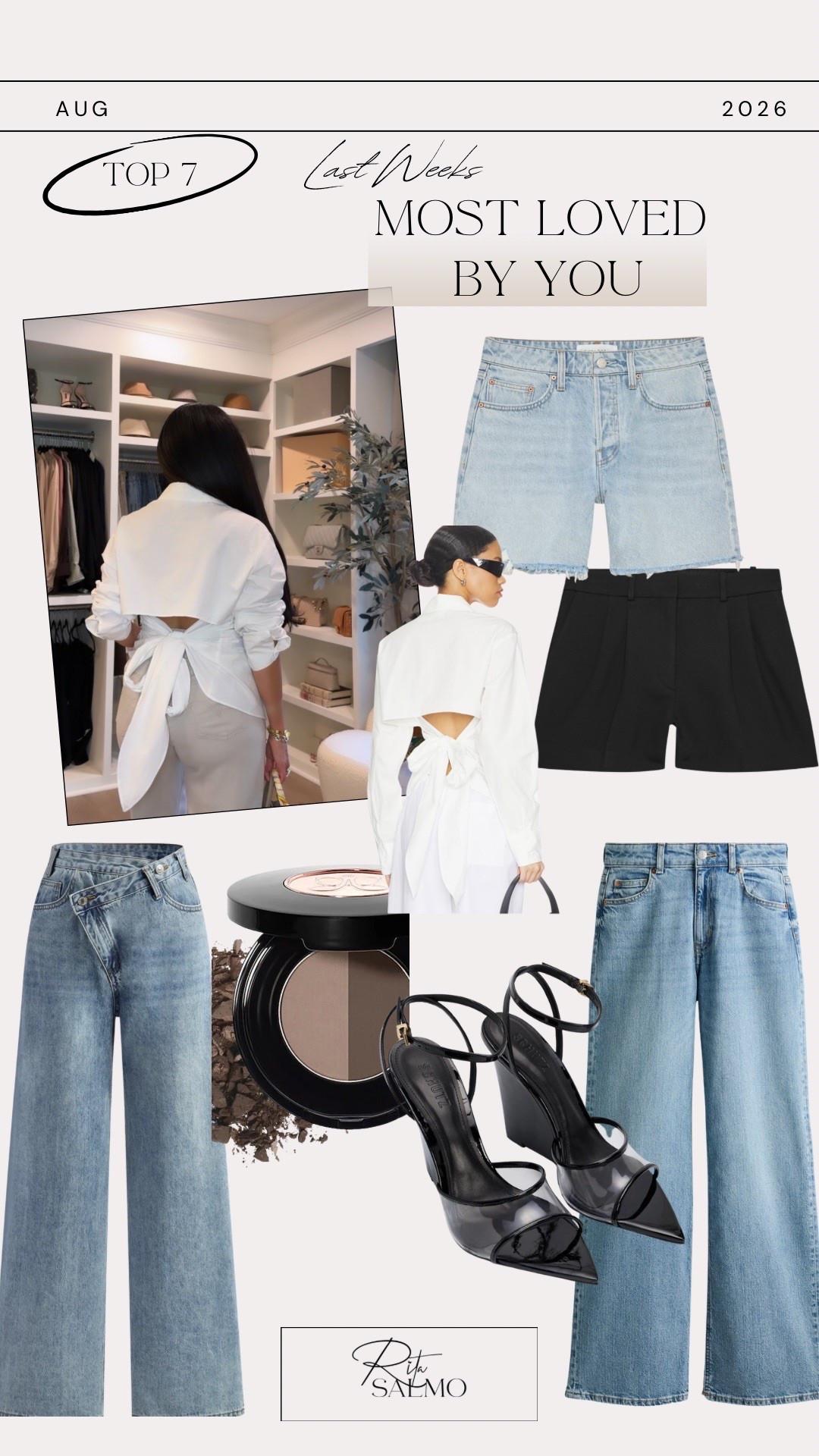 Last weeks best sellers 

Rita Salmo | petite fashion | everyday looks| Aritzia | Commense | Schutz | revolve | Anastasia makeup | H&M

#LTKOver40 #LTKPetite