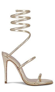 Steve Madden Exotica Sandal in Gold Snake from Revolve.com | Revolve Clothing (Global)