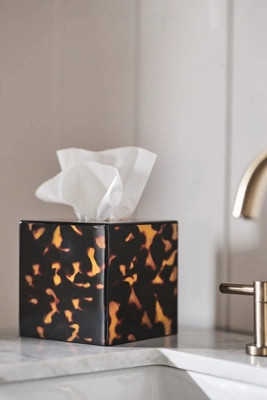 Addison Ross Tortoise Tissue Box | Anthropologie (US)
