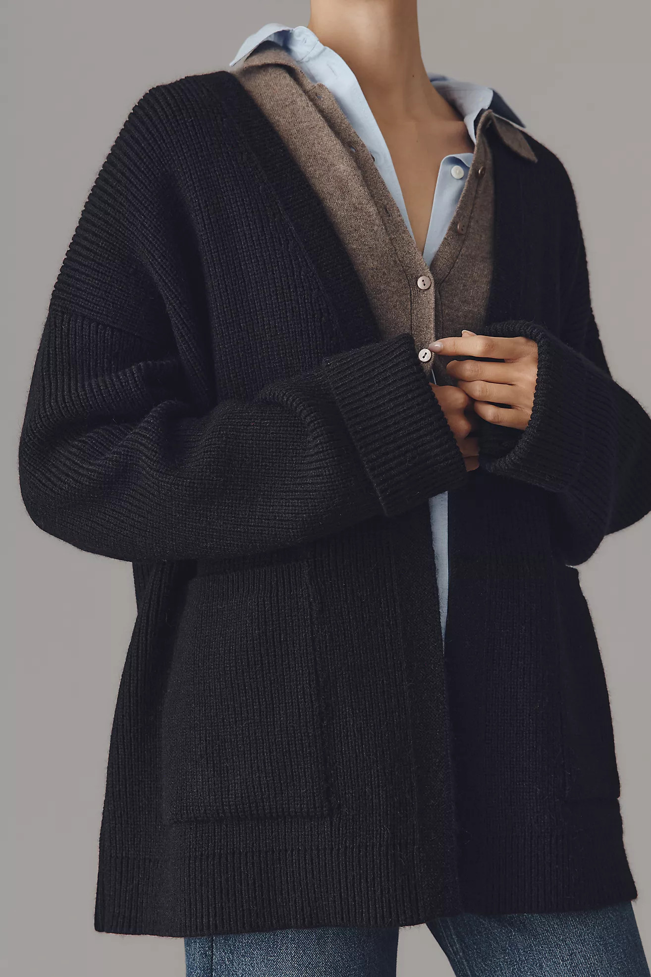 By Anthropologie Cozy Oversized Cardigan Sweater | Anthropologie (US)