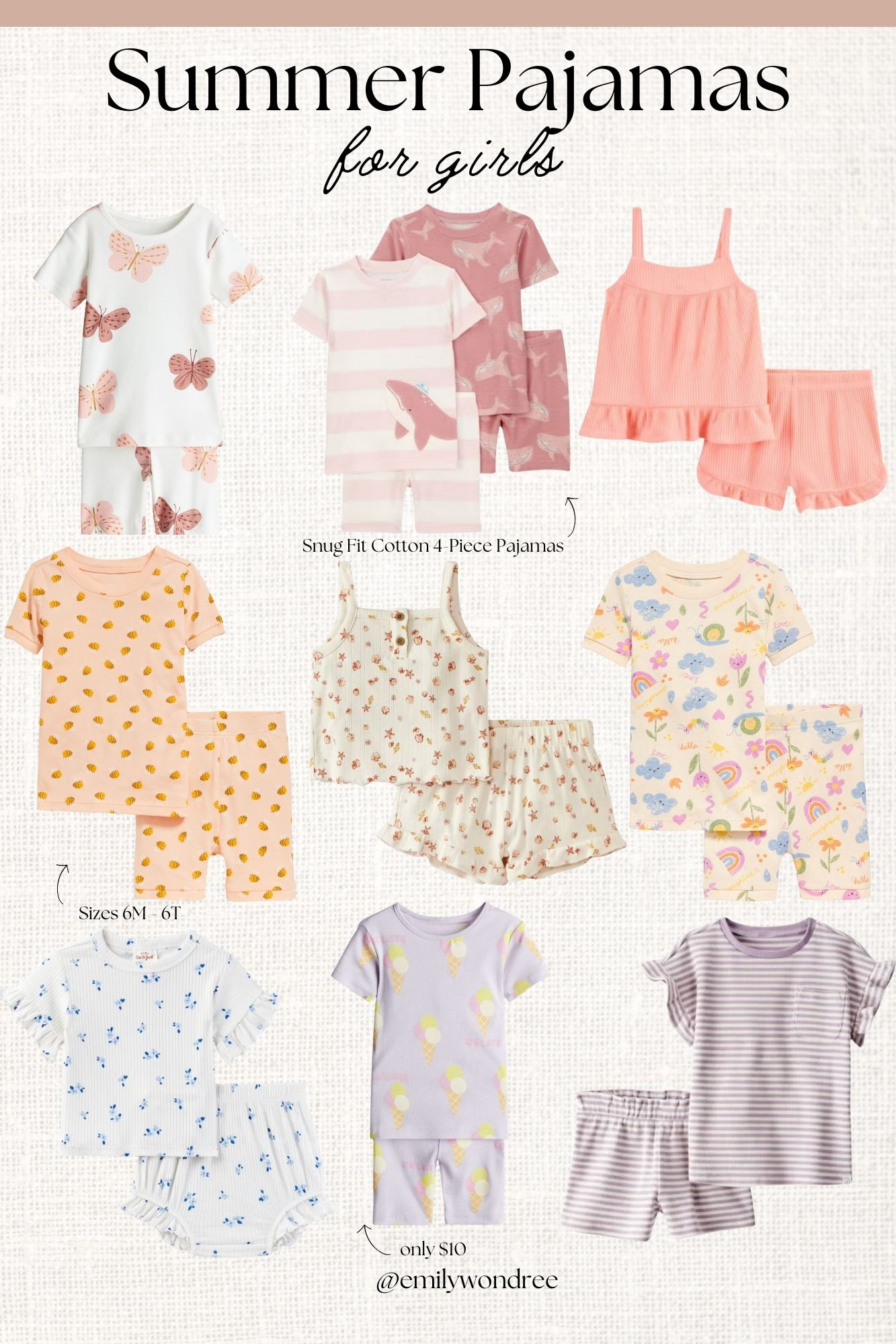 Summer Pajamas for Girls #summerpajamas #pajamas #kidspajamas  

 #LTKSeasonal #LTKFindsUnder50 #LTKKids