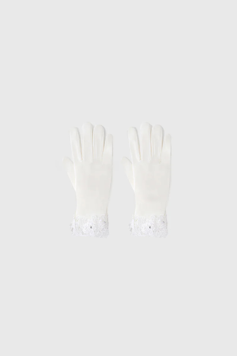 Shop 1920s Gloves - Short Retro Lace Stretchy Gloves | BABEYOND | BABEYOND