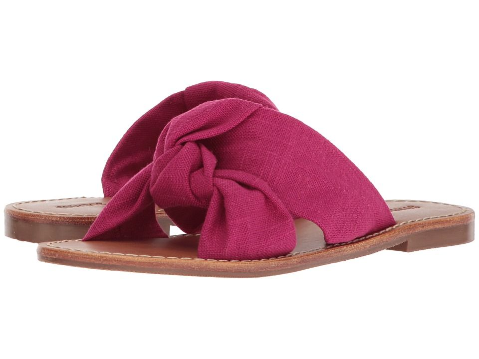 Soludos - Knotted Slide Sandal (Fuchsia) Women's Sandals | Zappos