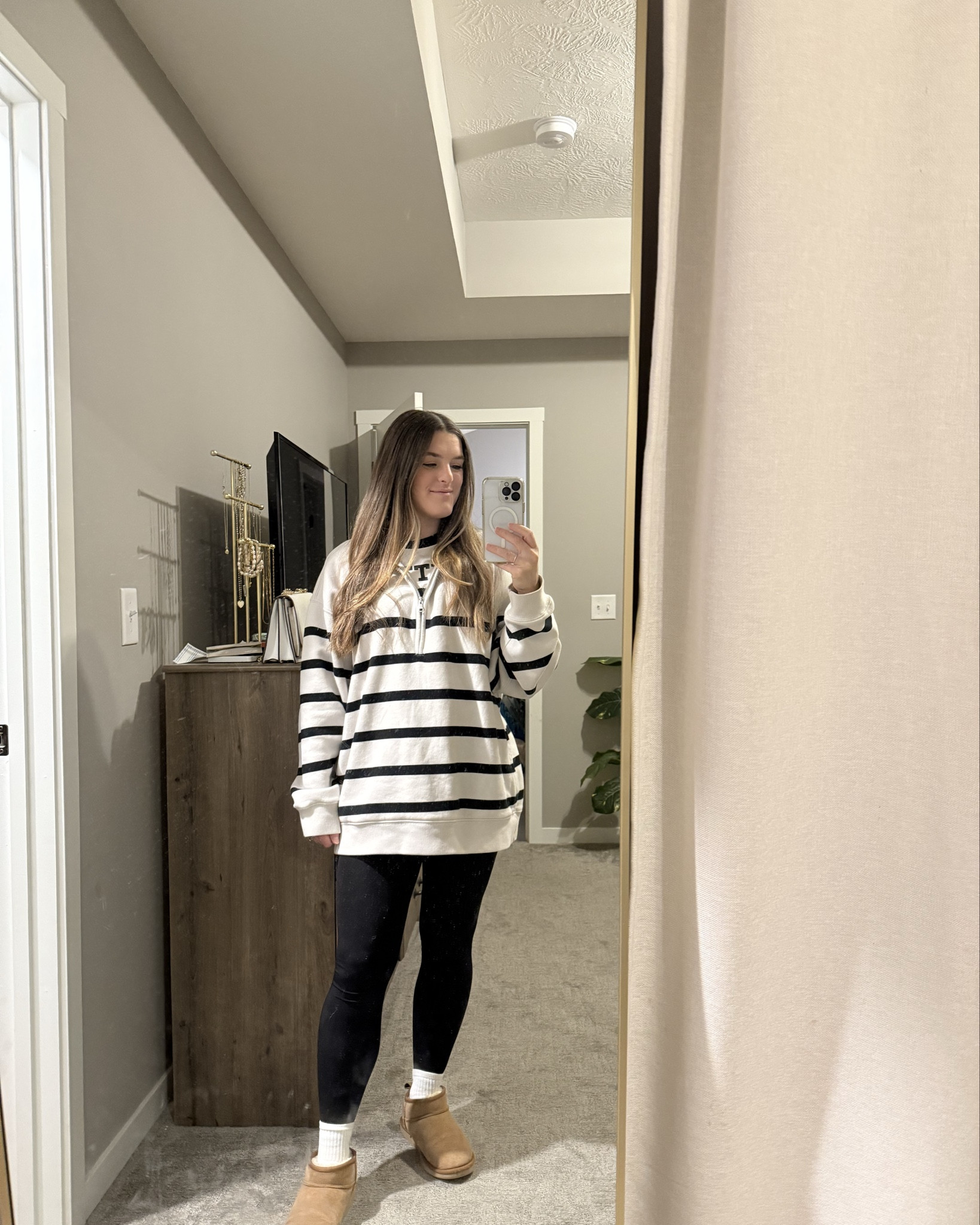 Outfits I love wearing as a mom. These are all comfortable and easy to chase a toddler in! Some colors are old but I linked the style! Also linked some looks for less. All of this is on sale for Black Friday and cyber Monday too!

Abercrombie 25-50% off & extra 15% off with code cyberaf

Lululemon long scuba is perfect for leggings, I sized up for a roomier fit but it is true to size

Gap is 50%-60% off & extra 10% off with code cyber

Old navy 50%-60% off

Free people vest on sale at various retailers

New balance 9060 on sale! And other styles!

Amazon leggings on sale for under $25!

Target jeans on sale for under $25

Athleta is 30% off plus extra 15% off with code extra15

Cyber Monday, Black Friday, lounge set, Thanksgiving outfits, mom outfits, comfy outfits, matching set, viral leggings, lululemon Black Friday, gifts for her, gifts under $100, gifts under $50, gifts under $25, holiday outfits, Ana Luisa, gold jewelry, tarnish proof jewelry, barrel jeans, denim, wide leg Jean, relaxed 90s jeans, denim, barn jacket, basic tee, gift guide 

#LTKCyberWeek #LTKGiftGuide #LTKHoliday